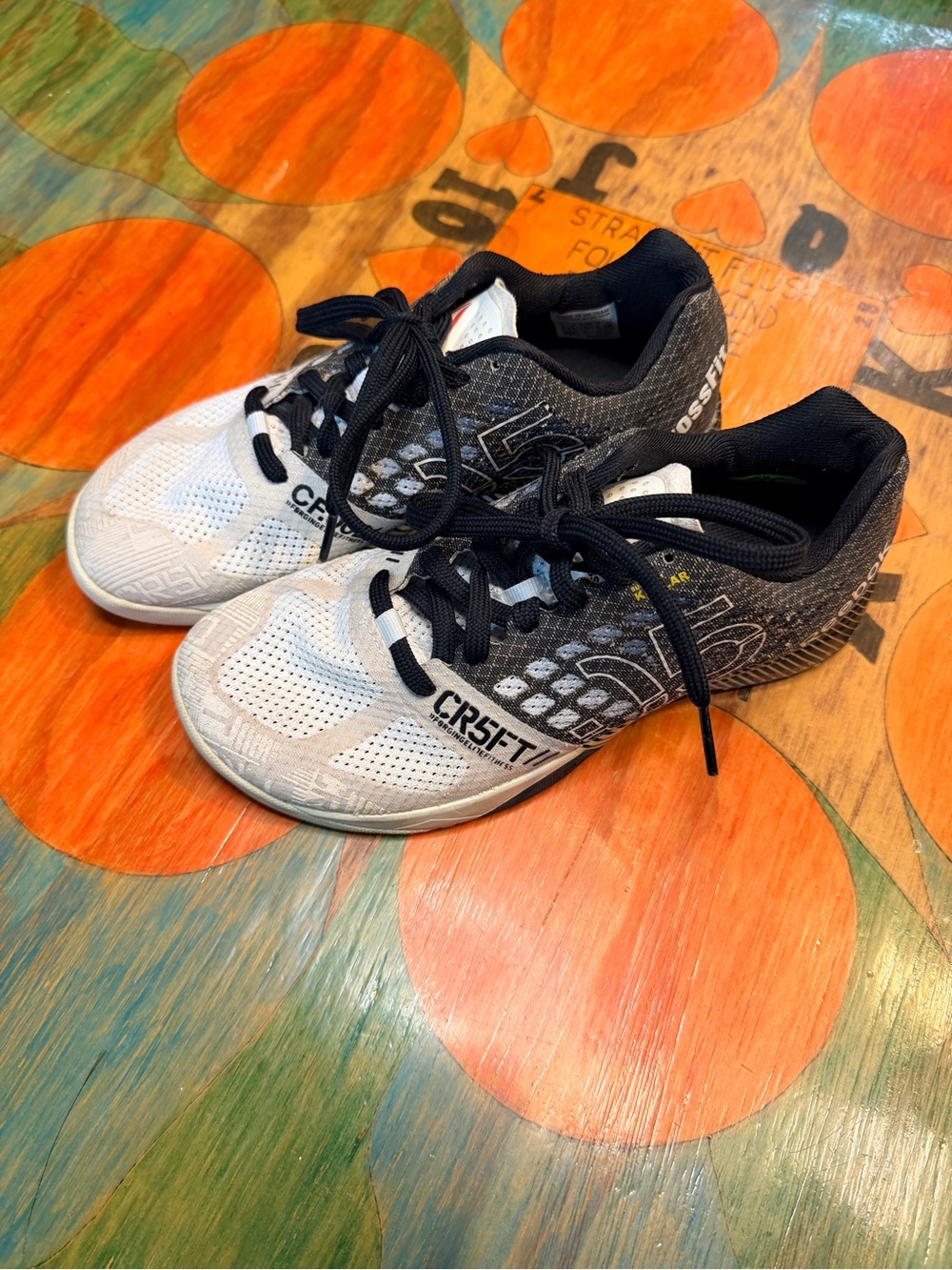 Reebok Crossfit Nano 5.0 Womens Size 7 Shoes Black White Lifting Training Sneake